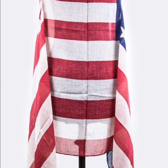 Fourth of July American Flag Sleeveless Kimono - Picture 4 of 4